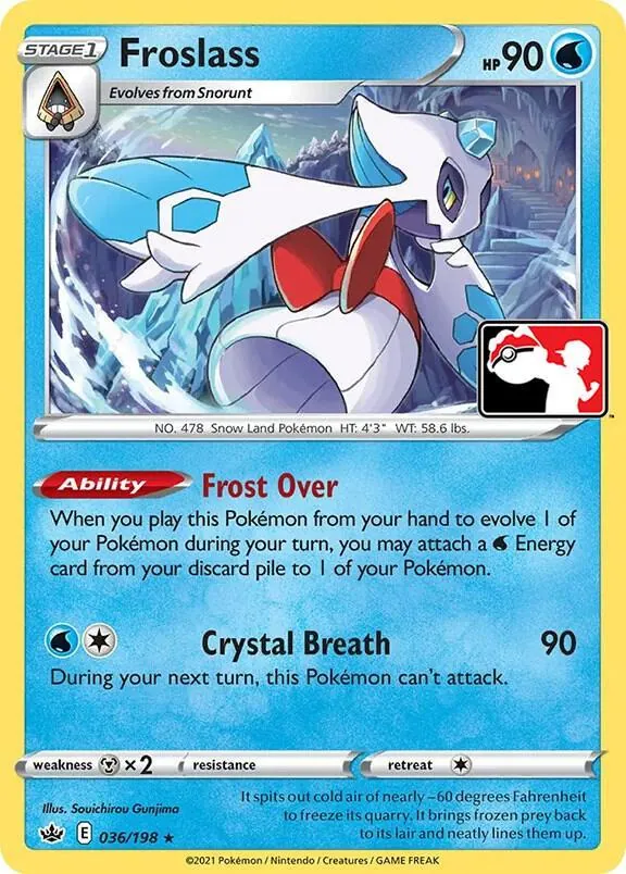 Chilling Reign Froslass [Prize-Pack] Pokémon card